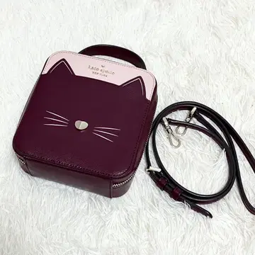 [ 미사용급 ] 케이트 스페이드 숄더백 2way 고양이 가죽 스퀘어