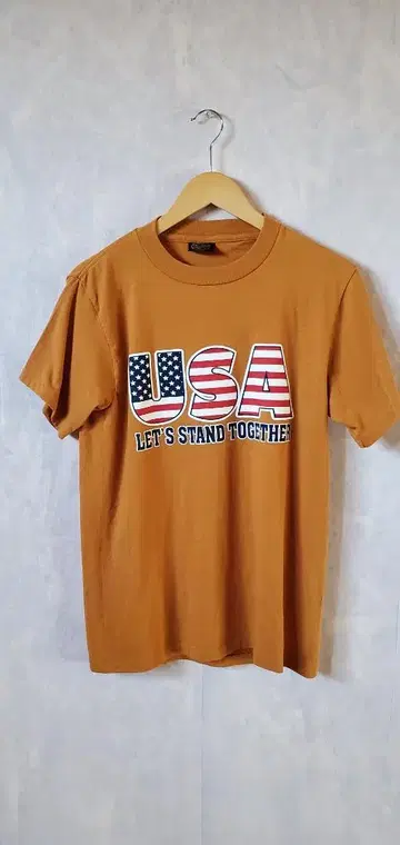 Champs USA T셔츠 M 사이즈 오렌지