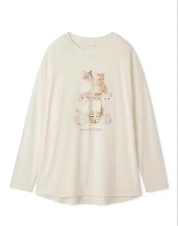 gelato pique 제라피케 롱T 고양이 젤라또피케 룸웨어