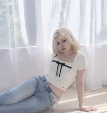 andmary Natalie 리본 세트 아이보리