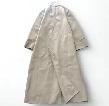현행 플라주 해밀턴 코쿤 노카라 코트 울 베이지 38