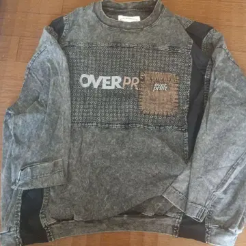 overPrint 그래픽 맨투맨 L 사이즈
