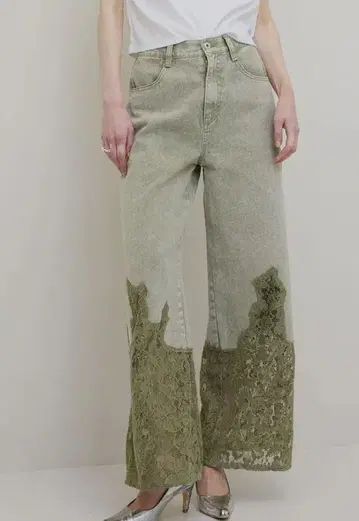 아메리 빈티지 LACE DOCKING FADE DENIM
