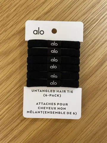 정품 ALO 애로우 요가 머리끈 헤어 타이 요가 워크아웃