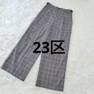 [ 새상품급 ] 23구 와이드 팬츠 하운드투스 빅 사이즈 44