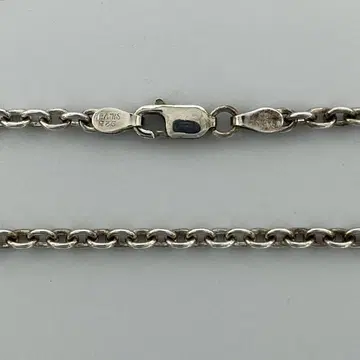 실버925 팥 체인 3mm 50cm 가는 원형