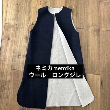 [할인 가격] 네미카 nemika 울 슬리브리스 베스트 롱베스트