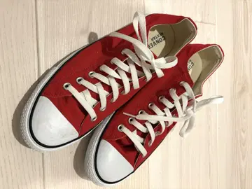CONVERSE 레드 스니커즈 거의 미사용