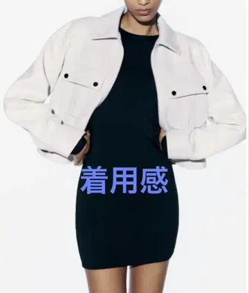 ZARA 숏 자켓 라이트 그레이 M 사이즈