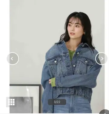 데님 자켓 프리 사이즈 데님 블루