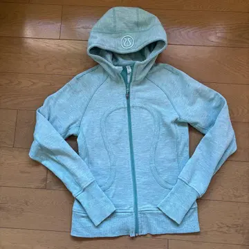 Lululemon 풀 집업 후드 부착 후드티 사이즈 6 라이트 블루