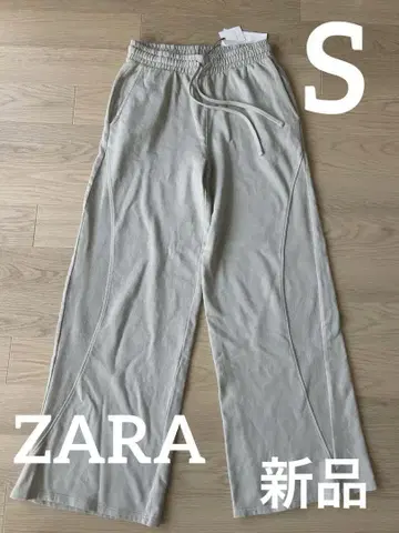ZARA [ 새상품 ] 라이트 그레이 맨투맨 와이드 레그 팬츠