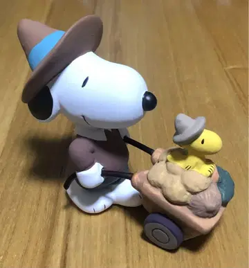 레어!! 새상품급!! 하카타야키 스누피 우드스탁 입상 피규어