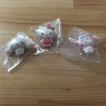 산리오 포근포근 플로키 인형 3종 세트 키티 마이멜로디 시나모롤