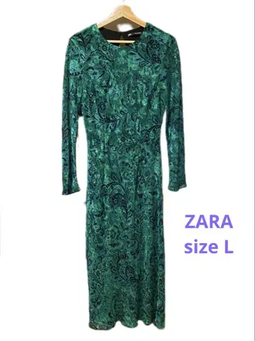 ZARA 페이즐리 무늬 롱 원피스