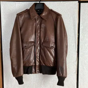 80S VINTAGE 38 SCHOTT 가죽 자켓 브라운
