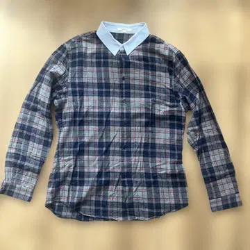 남성용 체크 셔츠 CARVEN