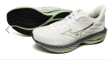 Mizuno 웨이브 라이더 28 화이트 x 다크 그린 x 블랙
