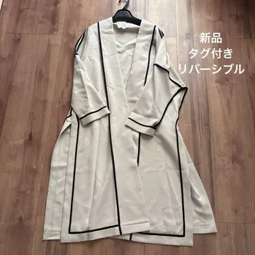 새상품 fennel 정가 2만 9900엔 파이핑 디자인 리버서블 코트