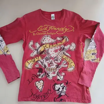 Ed Hardy 긴팔 티셔츠 스컬 디자인