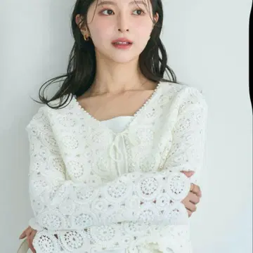 베이스먼트 크로셰 가디건