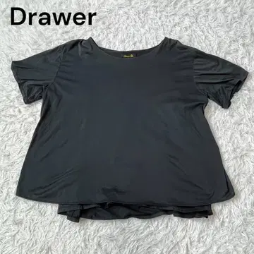 Drawer 드로어 디자인 블랙 티셔츠