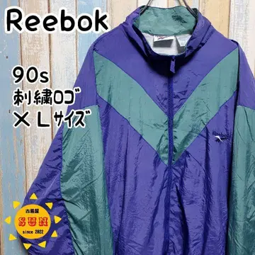 리복 나일론 자켓 90s 원포인트 자수 로고 XL