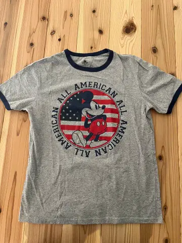 Disney Mickey Mouse 링거 T셔츠 M 사이즈 빈티지