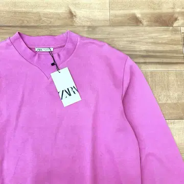 새상품 ZARA 맨투맨 보라색 M