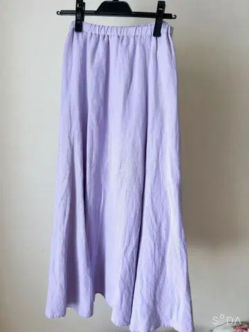린넨 라벤더 스커트