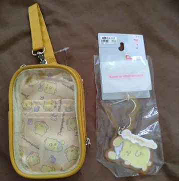 폼폼푸딩 아크릴 스탠드 파우치 카라비너 시마무라 콜라보 세트