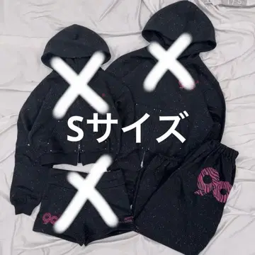 9090girl 글리터 셋업 팬츠 블랙 S 사이즈