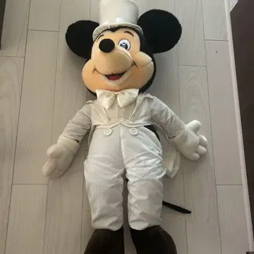 미키마우스 봉제 인형 화이트 턱시도 약 70cm