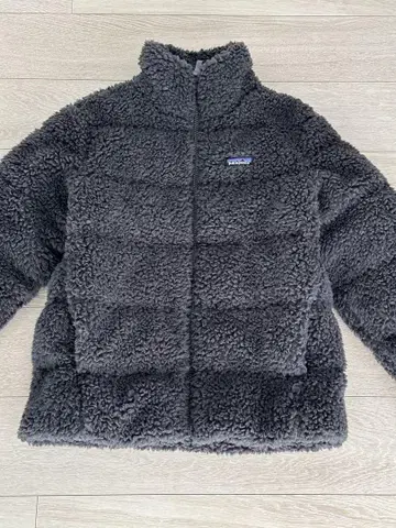 파타고니아 다운 플리스 자켓 다크 그레이/블랙