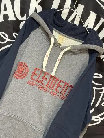ELEMENT 엘리먼트 후드티 래글런 로고 자수 후디 M 구제 의류