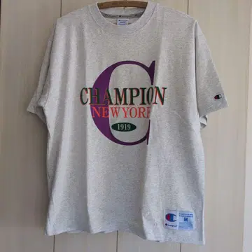 Champion T셔츠 M 사이즈 그레이