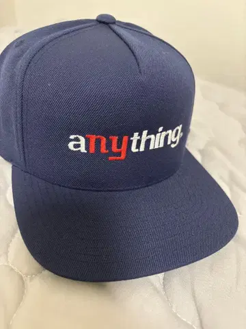 네이비 야구 모자 any thing