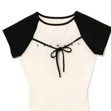 ANDMARY Alma ribbon tops 아이보리