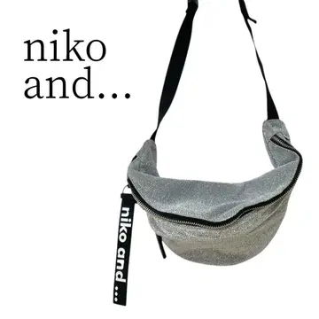 새상품급 niko and - 니코앤드 실버 웨스트 파우치