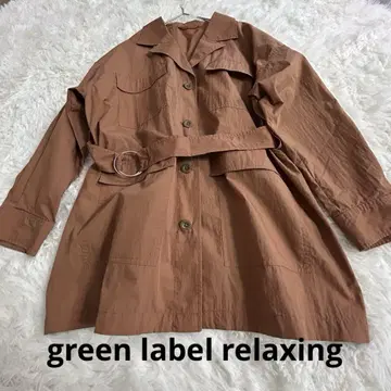인기 그린 라벨 릴랙싱 벨트 달린 사파리 자켓 코튼