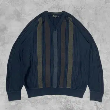 vintage Tosani CANADA 입체편직 V넥 니트 스웨터