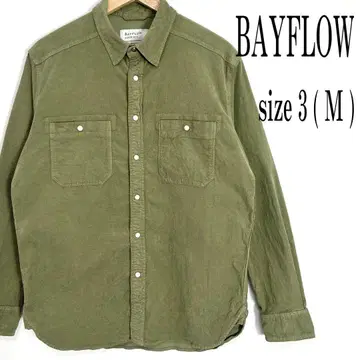 BAYFLOW 베이플로우 긴팔 코듀로이 셔츠 그린 계열 3 M