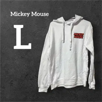 새상품급 Mickey Mouse [ L ] 미키마우스 화이트 후드티 빅