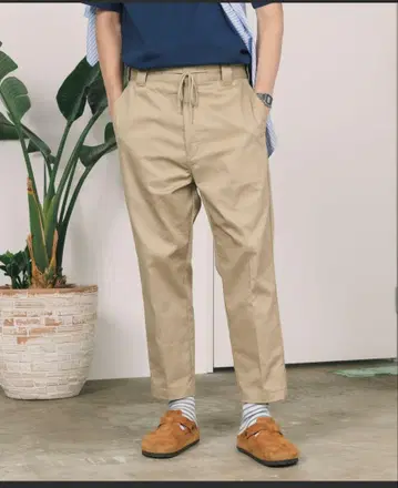 Dickies/디키즈/TC 스트레치 허리 이지 8분 길이 팬츠