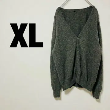 V넥 가디건 캐시미어 XL 큰 사이즈 무지 심플 여성용