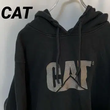 N-5690 CAT 미국 빈티지 의류 후드 맨투맨 로고 자수 XL
