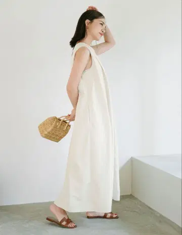 ur's 턱 디자인 A 라인 원피스