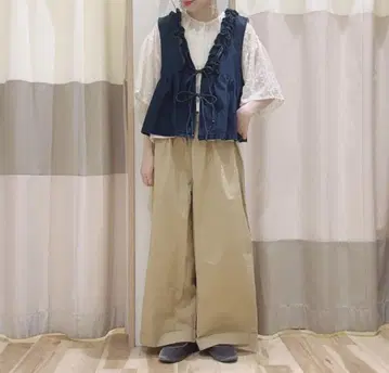 sm2 사만사 모스모스 자수 데님 베스트