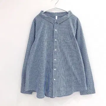 [미착용품] KELEN 케렌 깅엄 체크 백 플레어 블라우스 셔츠