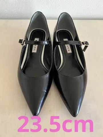 DIANA 가죽 스트랩 펌프스 플랫 메리 제인 23.5cm